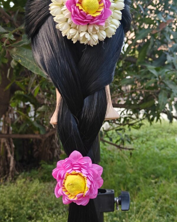 Malli Lotus Center Clip - Lotus Hair Tie combo