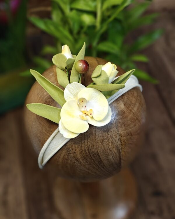 Orchid Flower Baby Headband
