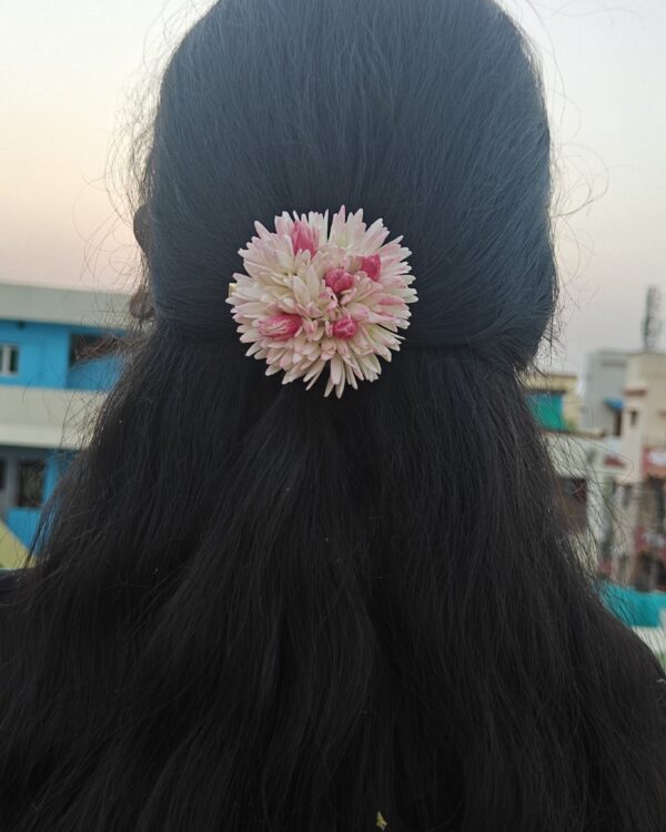 Ossi Malli with Pink Buds Alligator Clips