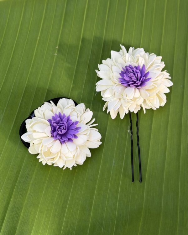 Malli purple Vadamalli Hair Tie* Upin combo