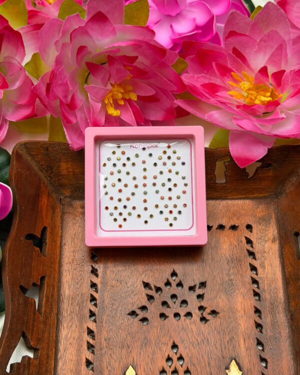 Mixing Colourful Small stones Bindi D3