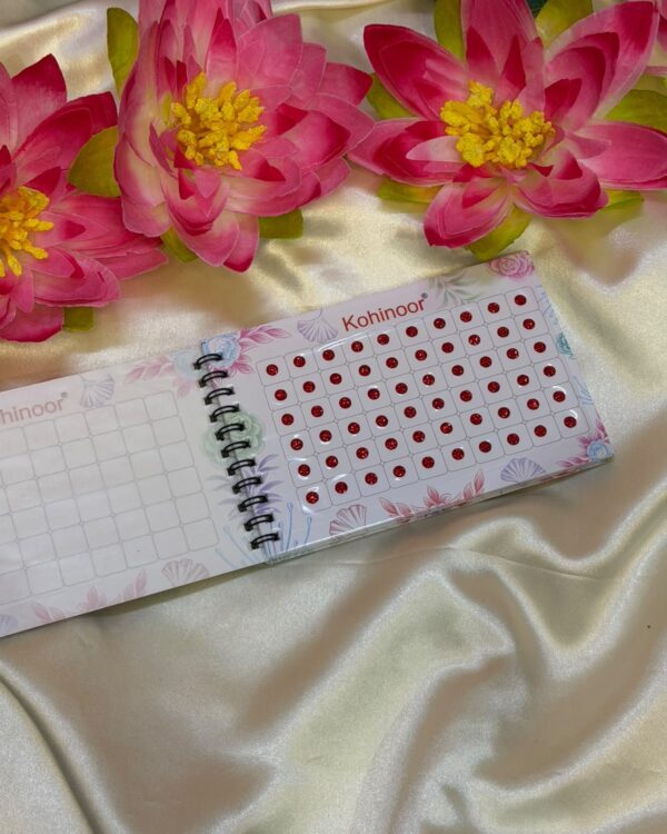 Kohinoor Red Round Stone Bindi Book