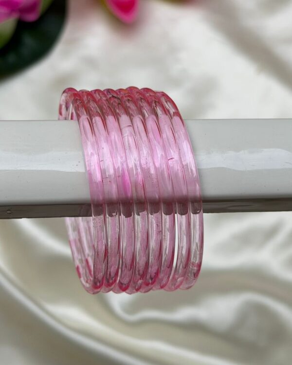 Baby Pink Jelly Bangles One Dozens